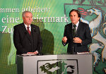 Die steirischen Reformpartner Hermann Schützenhöfer und Franz Voves