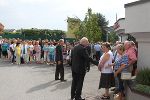 Zahlreiche Gäste waren zur feierlichen Präsentation der Gemeindechronik am Marktplatz Hausmannstätten gekommen